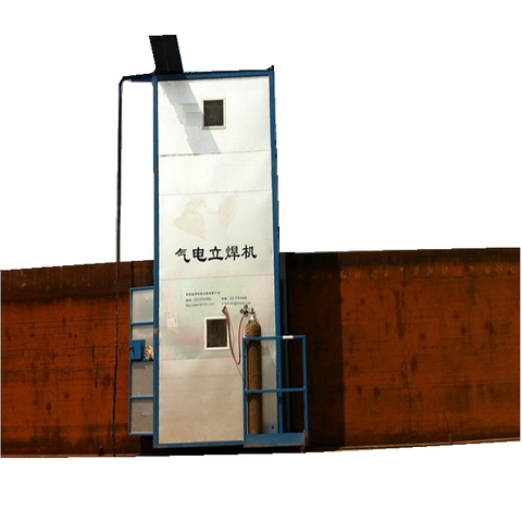 Soldadora vertical automática profesional de acero inoxidable para la construcción de tanques de aceite